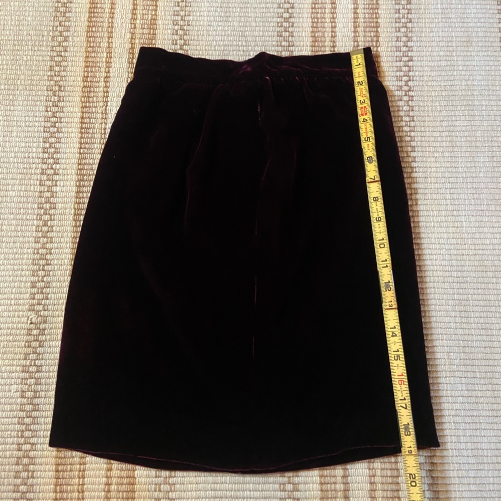 Ungaro Paris mini velvet skirt